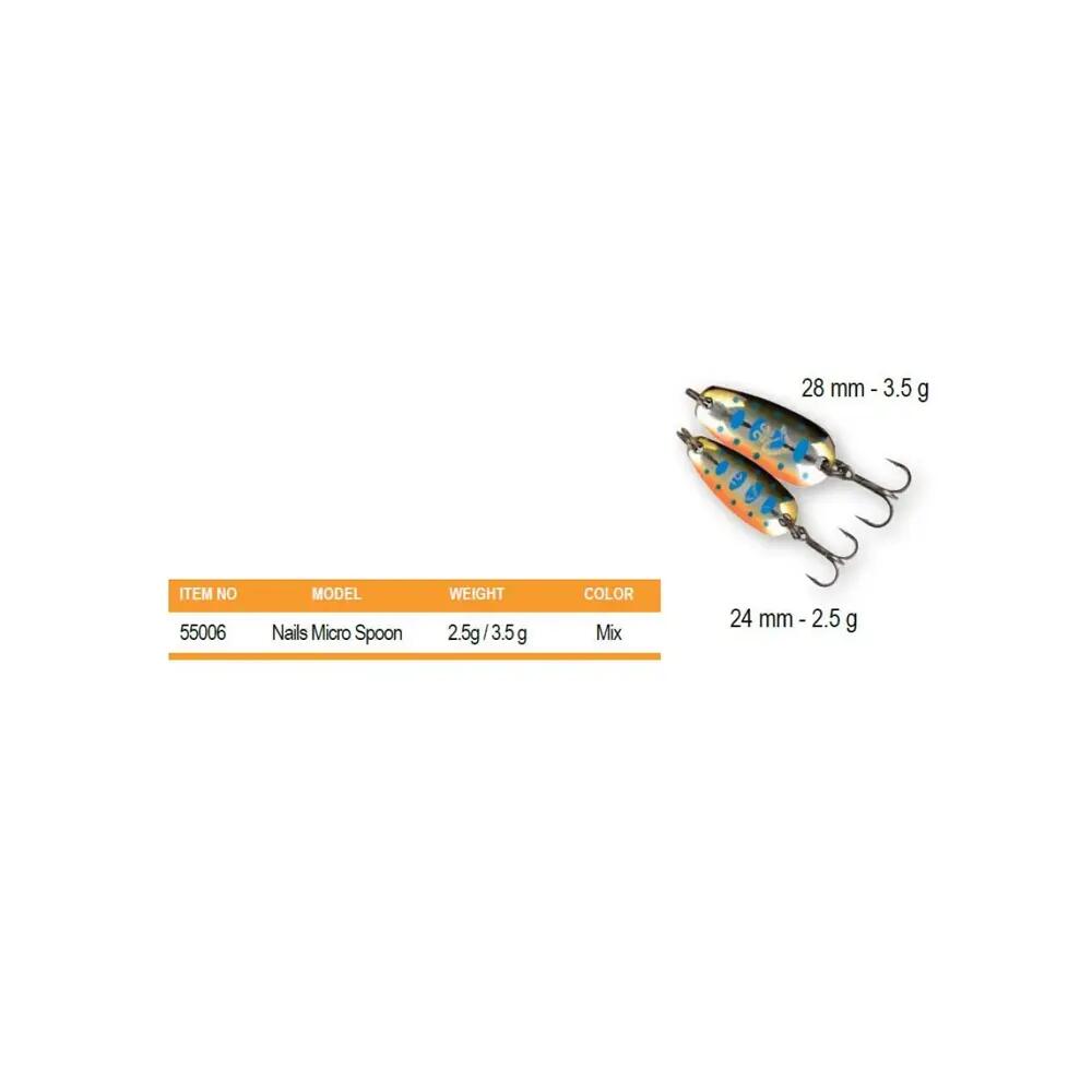 Appât Savage Gear Kit de cuillères micro NAILS 4/5