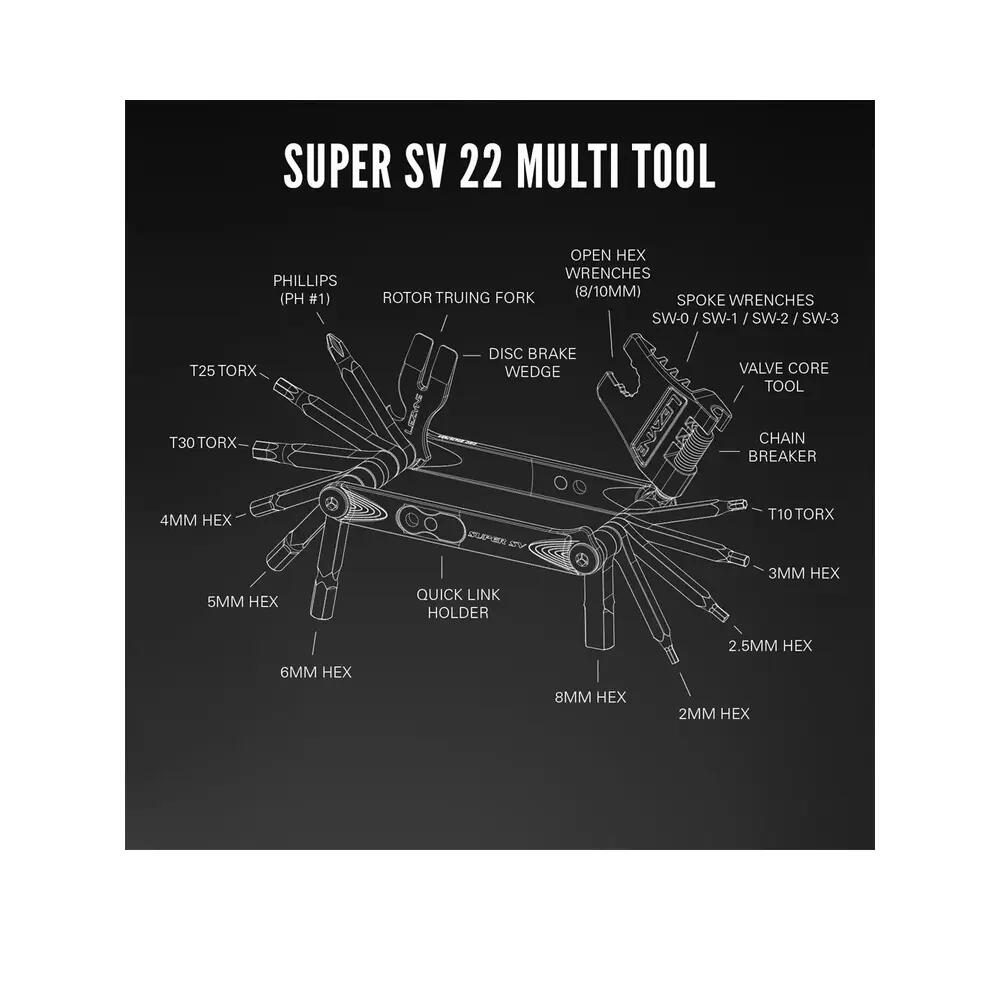 Lezyne Multi Tool Super Sv22/-23 Silver 10/10
