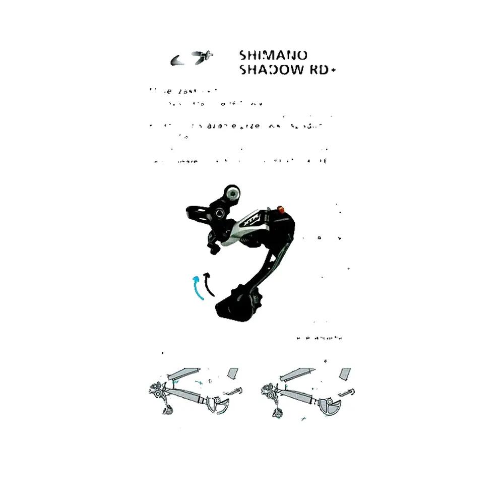 SHIMANO Dérailleur Arrière XT 786 GS Shadow Plus 10 vitesses Noir 4/5