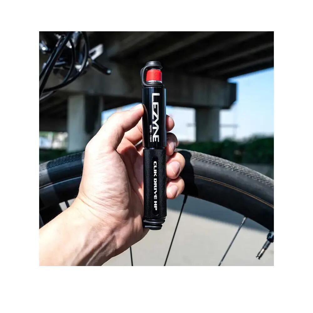 Pompa manuale Lezyne Clik Drive HP (160 Psi / 11 Bar) Nero 6/8