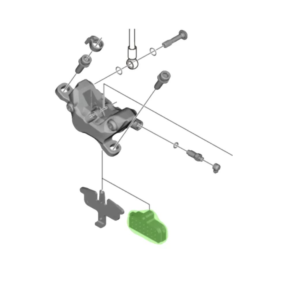 Accessoire Shimano BR-M810 pour freins à disque — jaune 2/2