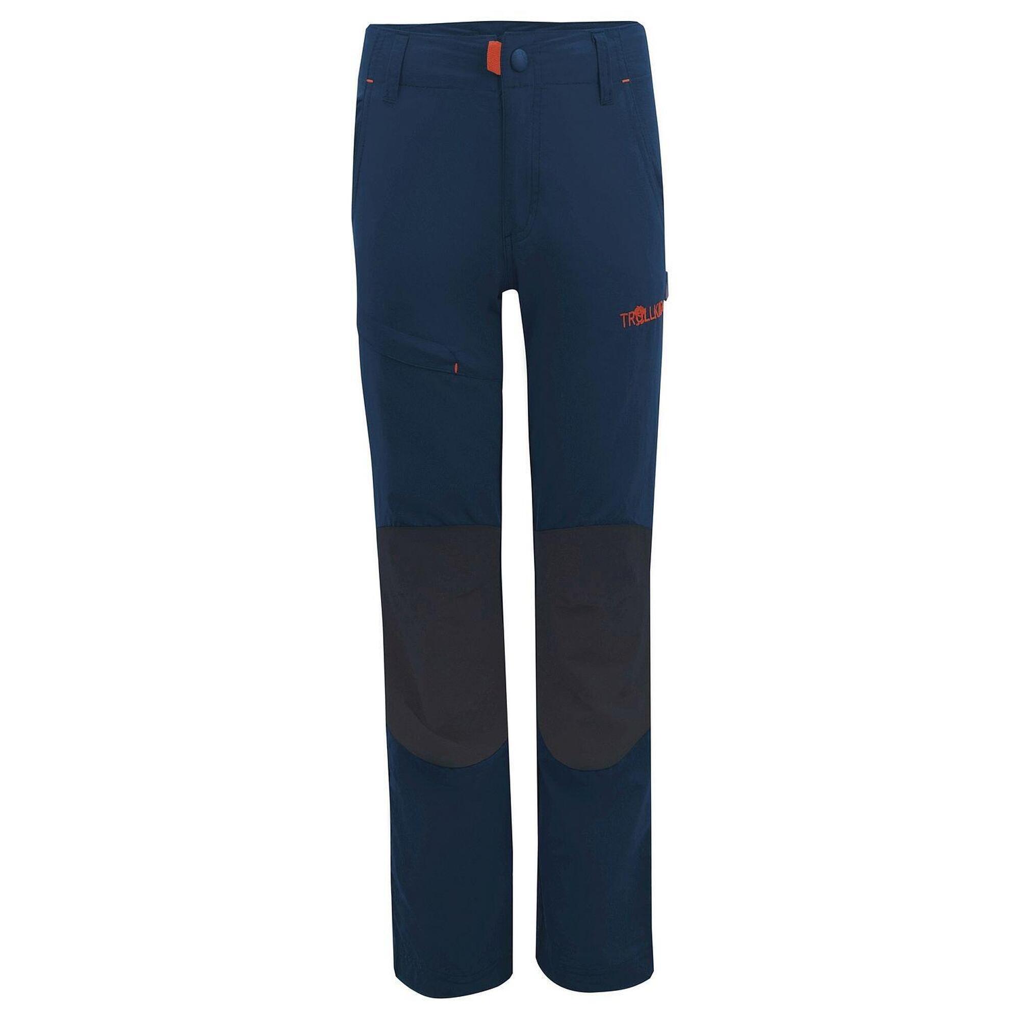 TROLLKIDS Kinder Trekkinghose Hammerfest Marineblau / Orange