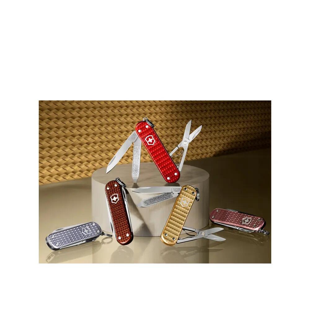 Couteau de poche Victorinox Classic Precious Alox Rouge 5 Fonctions 7/8