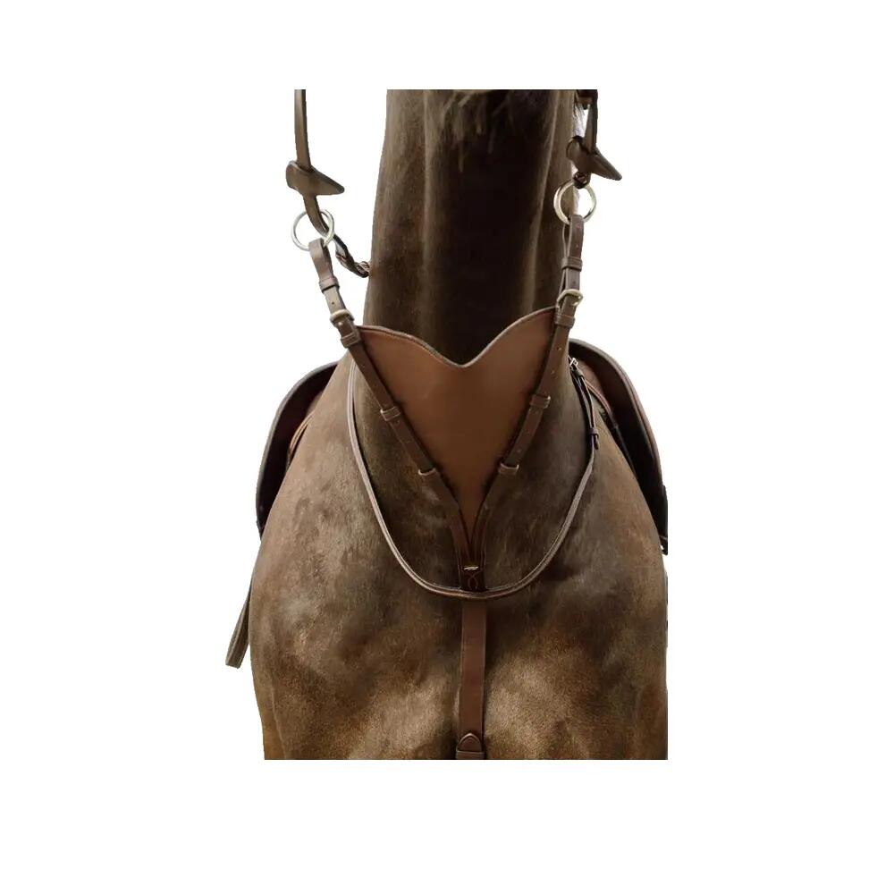 Martingale pour cheval pleine cuir souple Dy'on 3/3