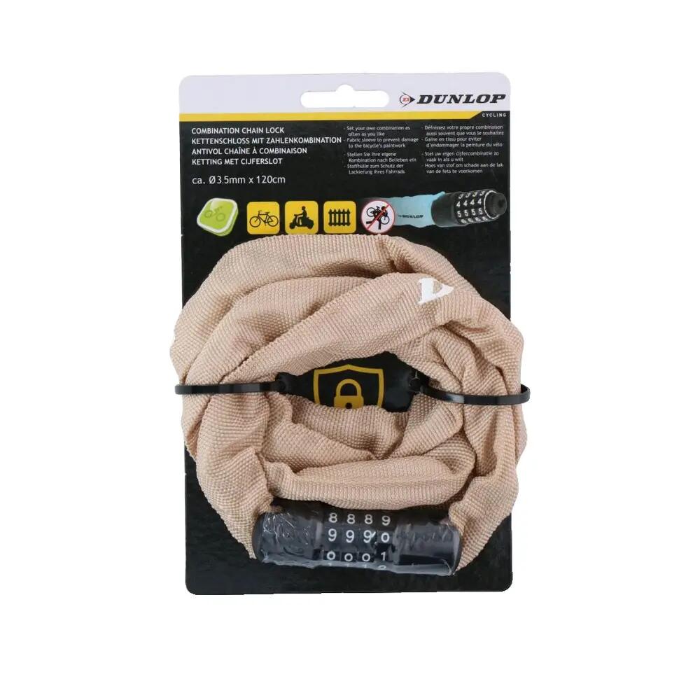 Verrouillage de vélo Dunlop Chaîne Beige 3/4