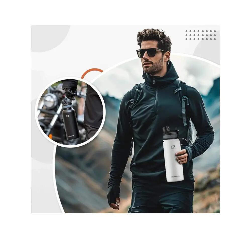 Bouteille de vélo ROCKBROS thermique 620 ml Blanche 7/10