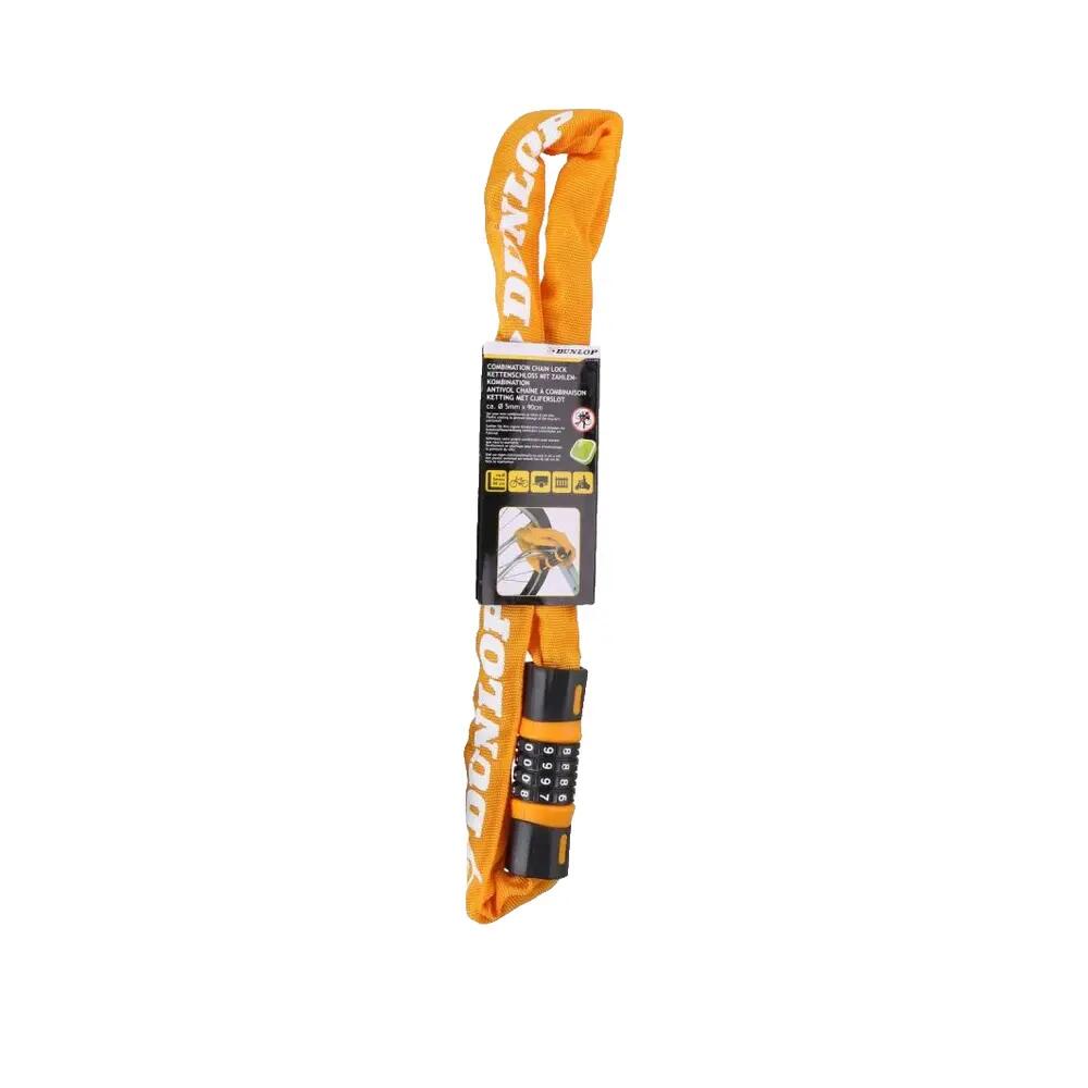 Zapięcie rowerowe łańcuch na szyfr dł. 90cm Dunlop 4/6
