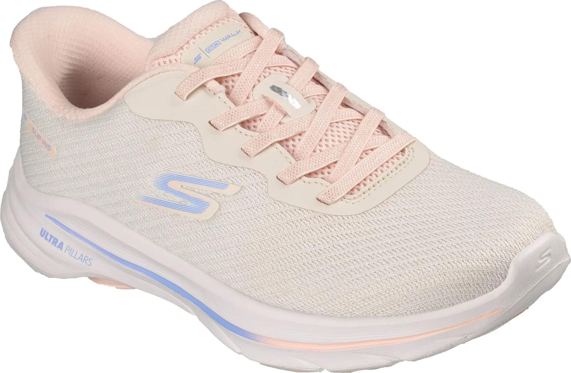 Scarpe lifestyle Skechers Slip-ins Go Walk 8 Nadia beige da donna 5/5