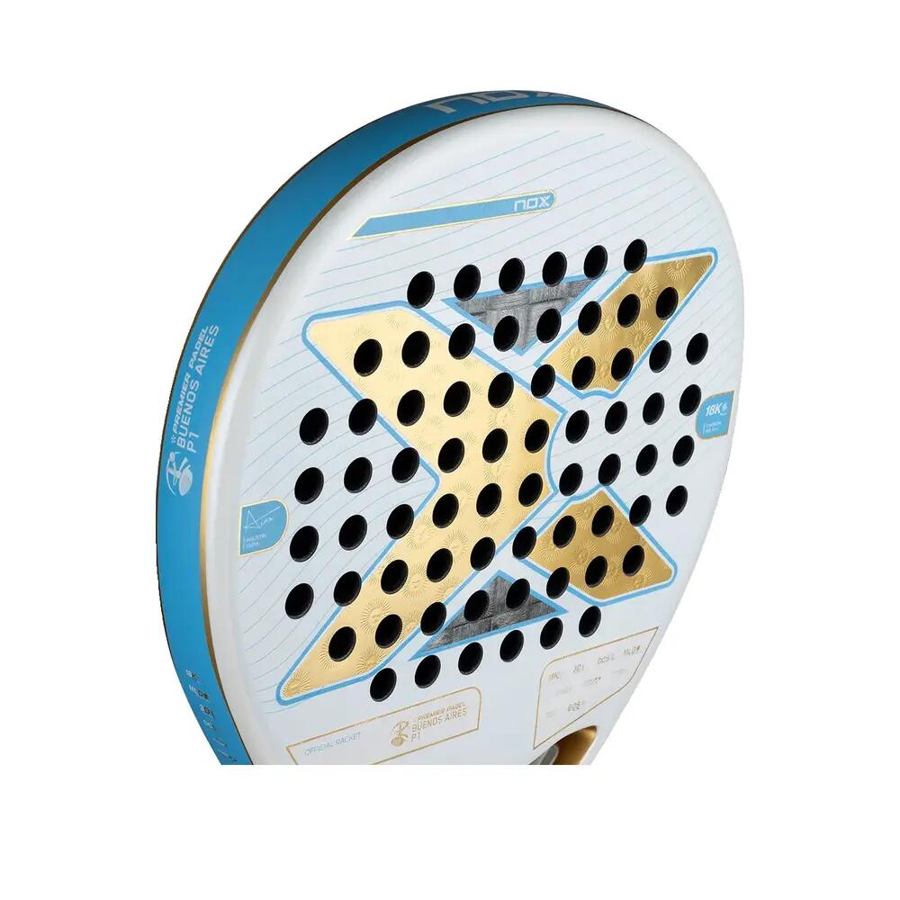 Pack racket Nox AT Genius 18k Alum Buenos Aires Exclusive Edition 9/10