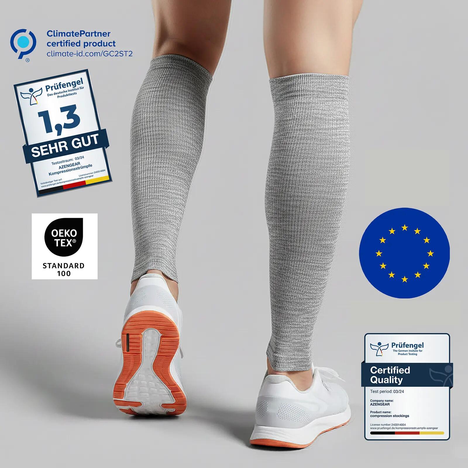 Calf Support Compression Sleeves for Men, Women, Running, Shin Splints 4/12
