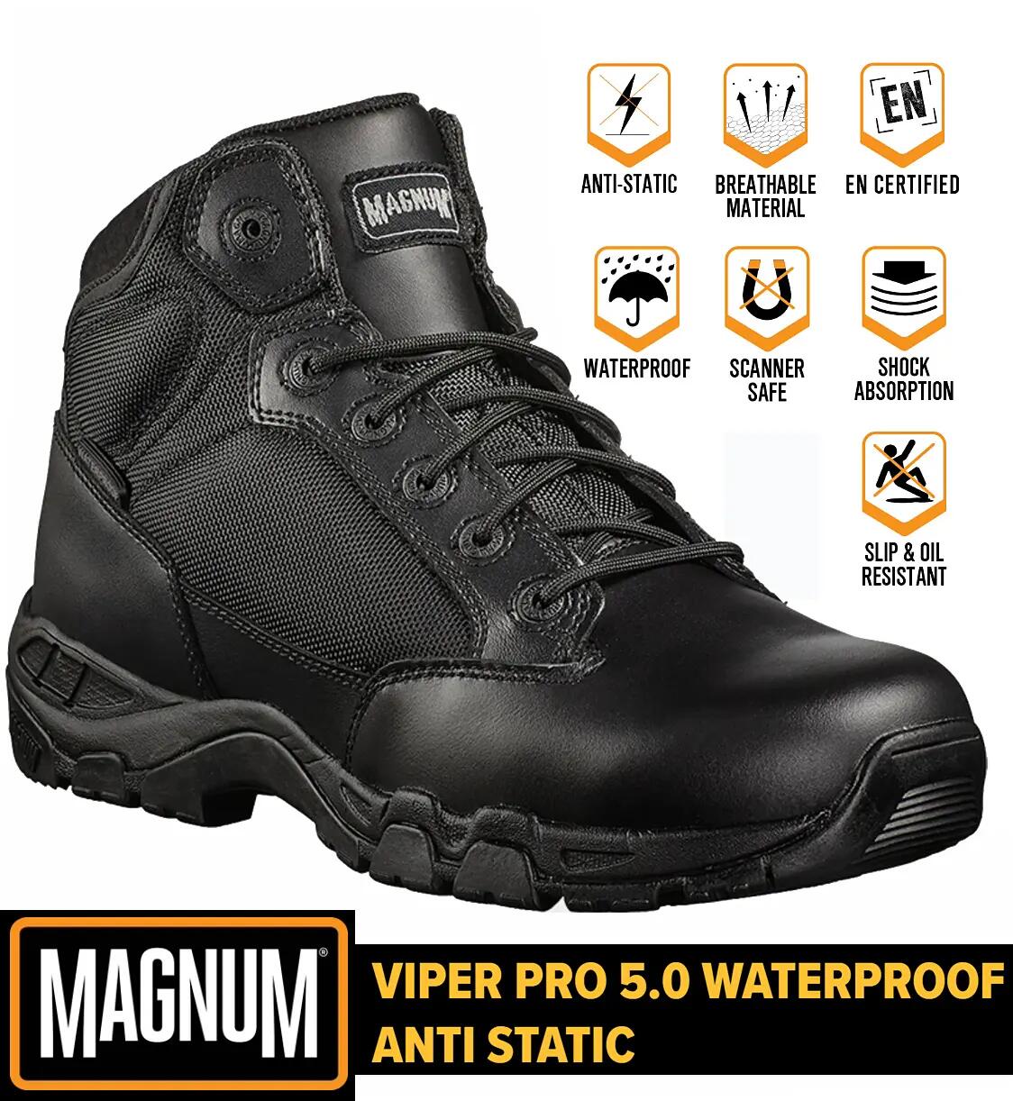 MAGNUM Chaussures d'uniforme homme -Viper Pro 5.0 En + - Impermeable - Noir 5/7