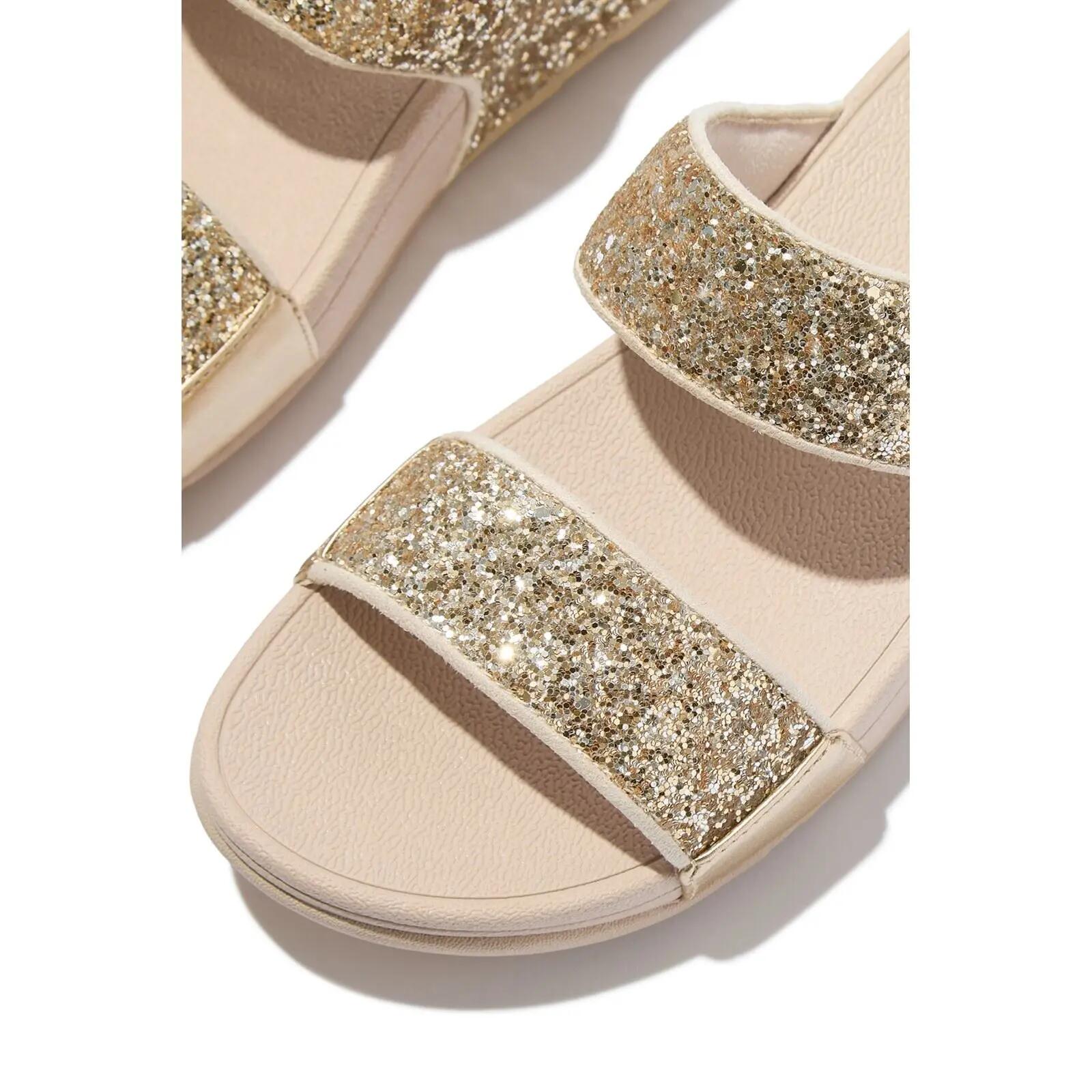 FitFlop FitFlop Lulu Multi-Tonal Glitter Slides  PLATINO/ZILVER 39 5/7