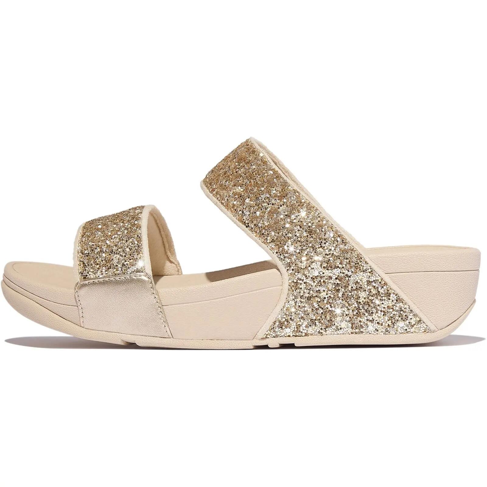 FitFlop FitFlop Lulu Multi-Tonal Glitter Slides  PLATINO/ZILVER 39 4/7