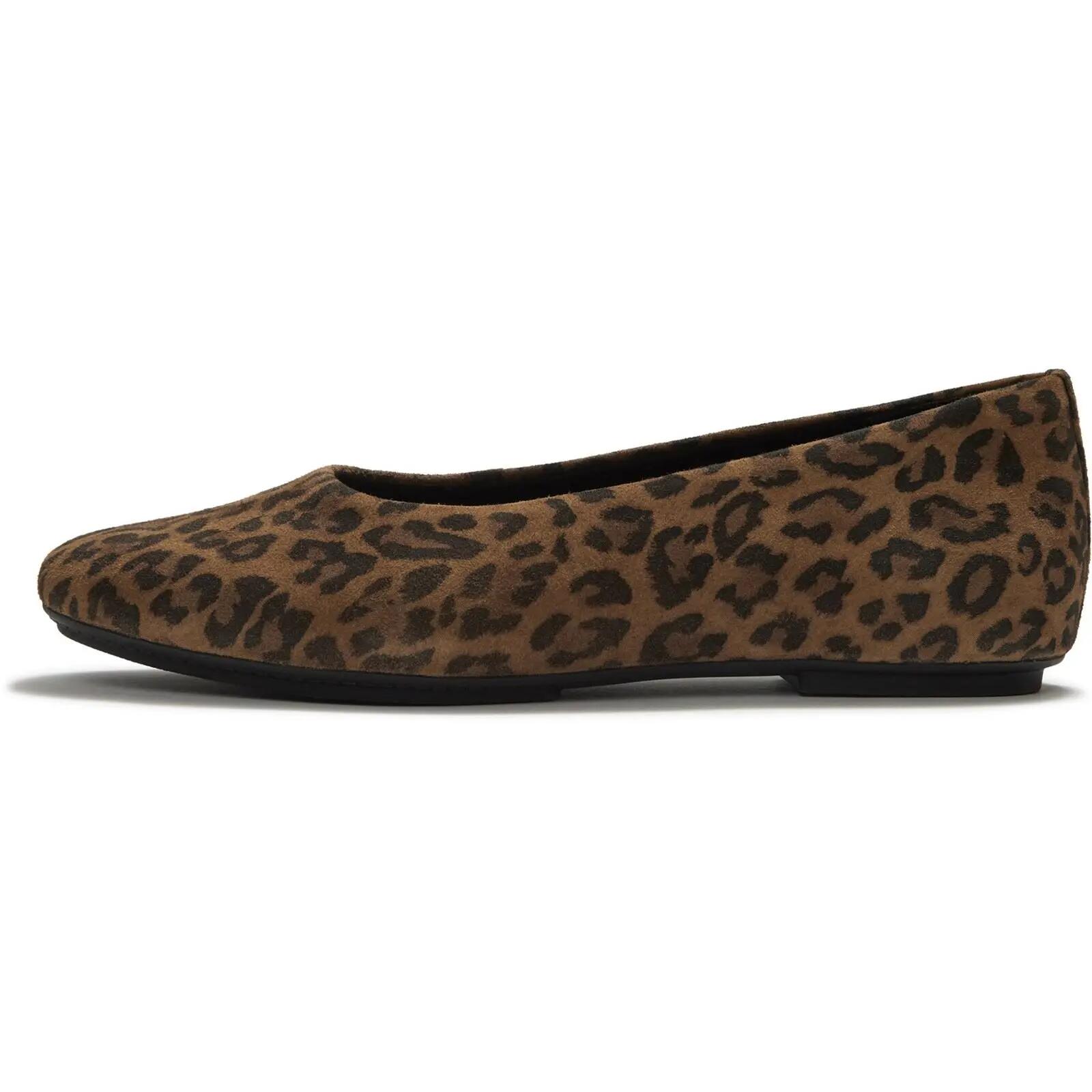 Delicato Suede Leopard Ballerinas 4/7