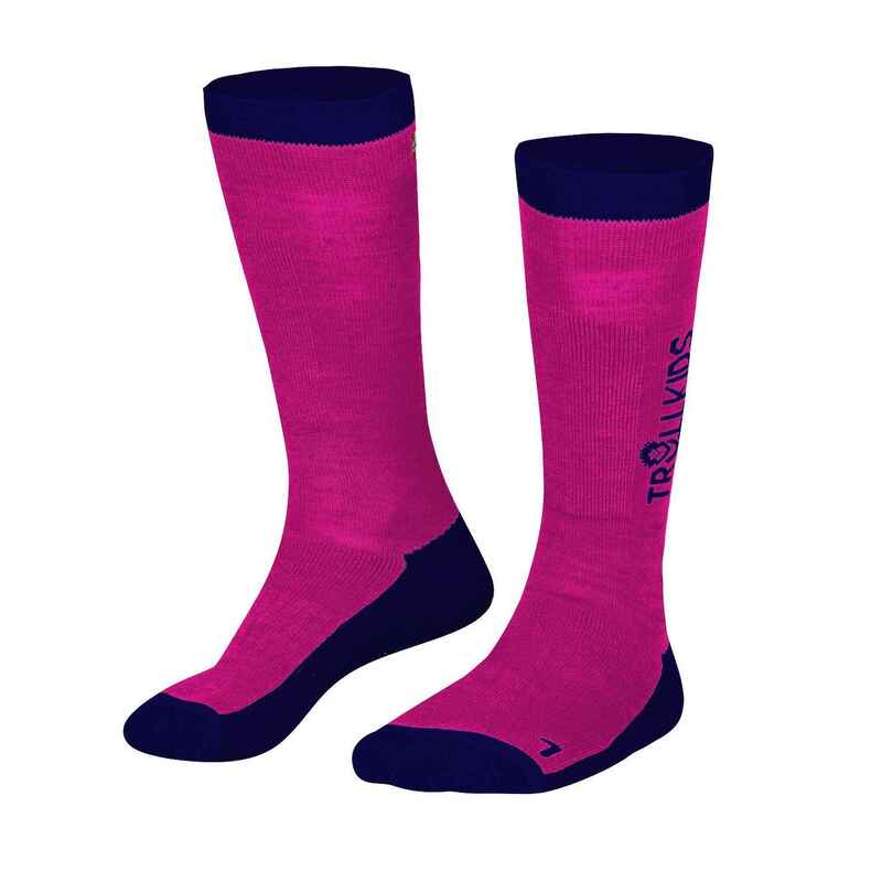 Kinder Ski Socken SKI SOCKS Pink/Marineblau