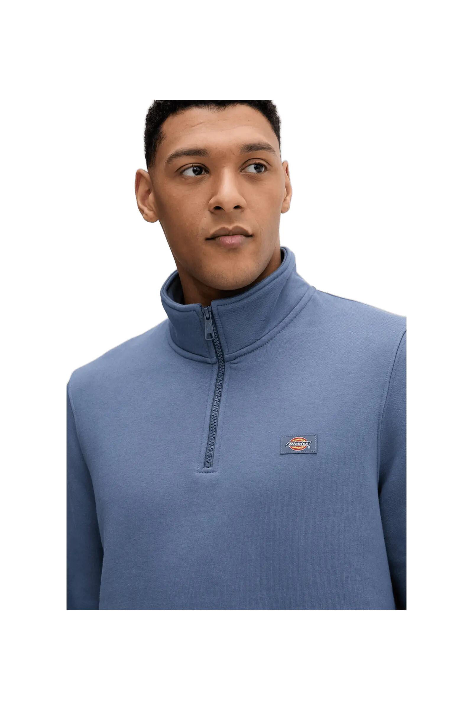 Sudaderas jerseys polares para Hombre Dickies Oakport quarter zip Azul 5/5