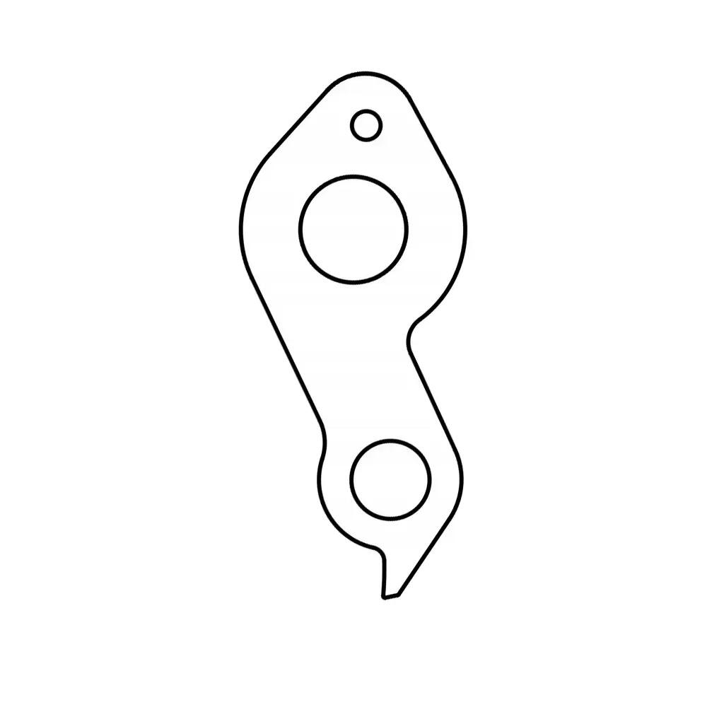 Rechter achterderailleurhanger Union gh-214 4/8