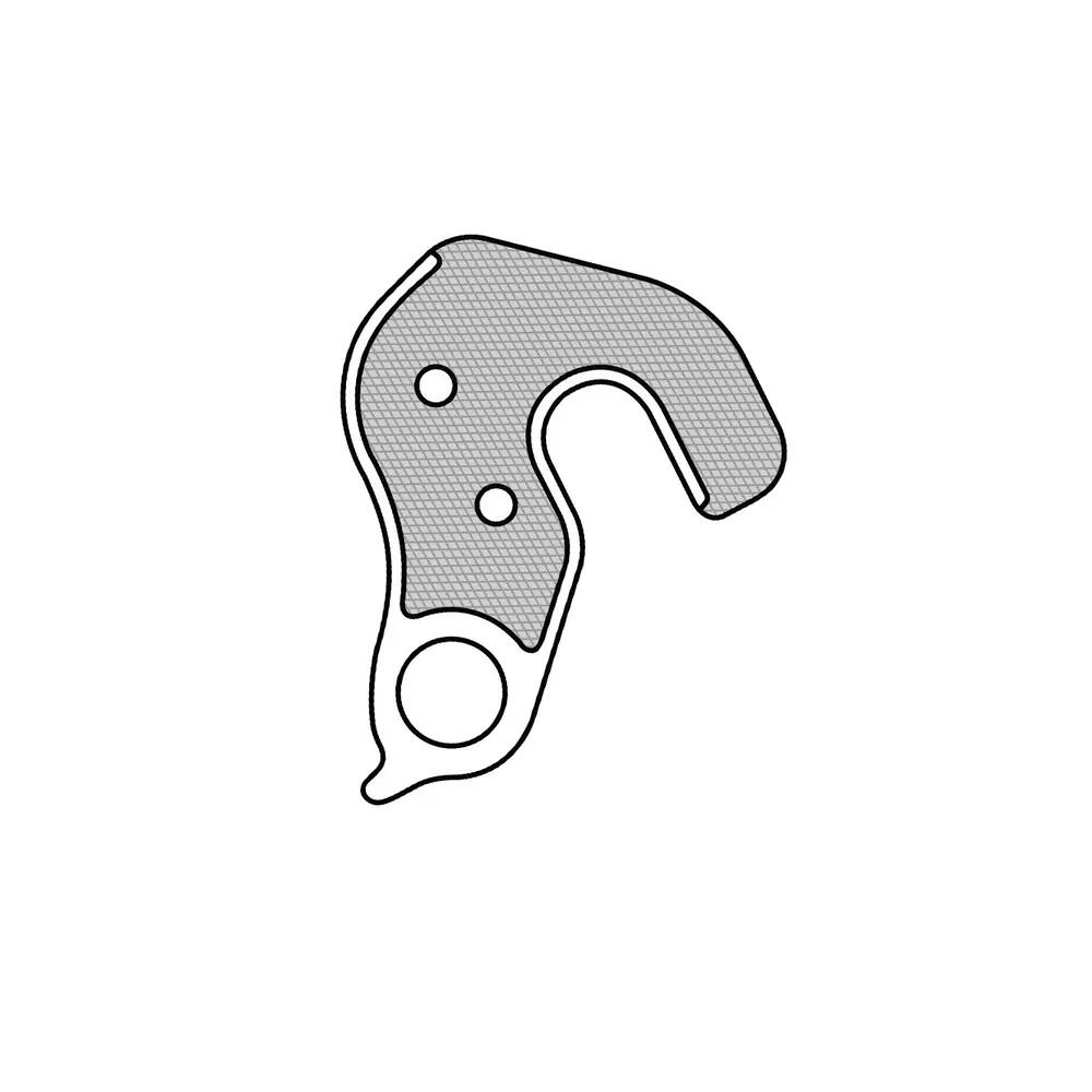 Union derailleurpad GH-141 met M3x0.5 schroeven 3/7