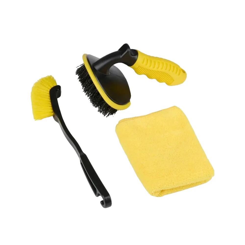 Zestaw do czyszczenia roweru Dunlop 2 szczotki i szmatka 6/10