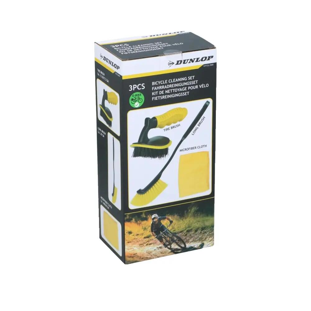Zestaw do czyszczenia roweru Dunlop 2 szczotki i szmatka 10/10