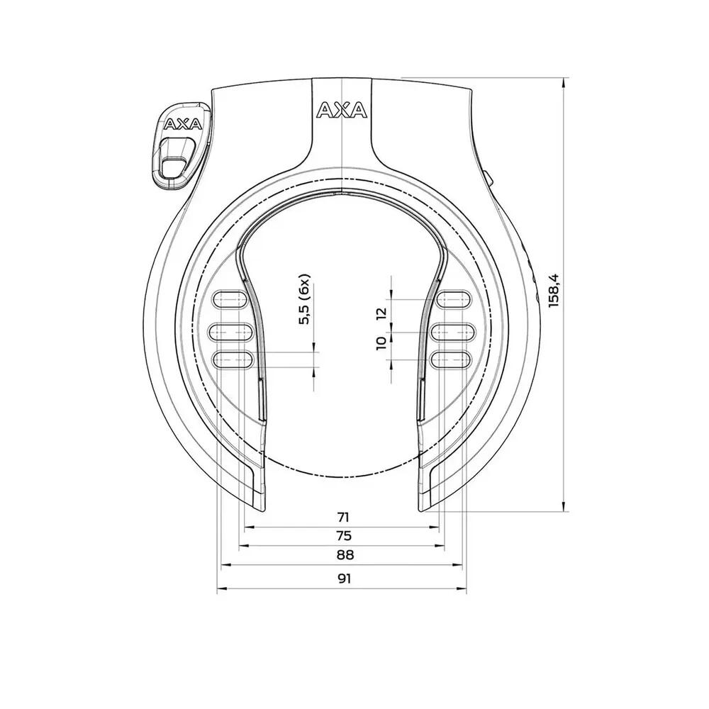 AXA Victory 10mm Graues Schloss ART** - Ultimativer Fahrradschutz 5/5