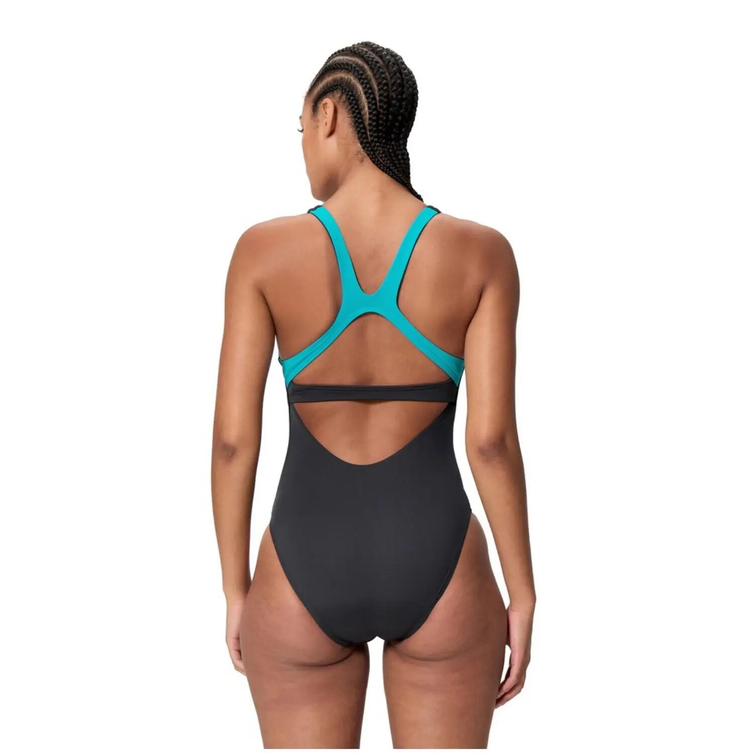 Speedo Solid Flex Band Badeanzug Damen 3/7