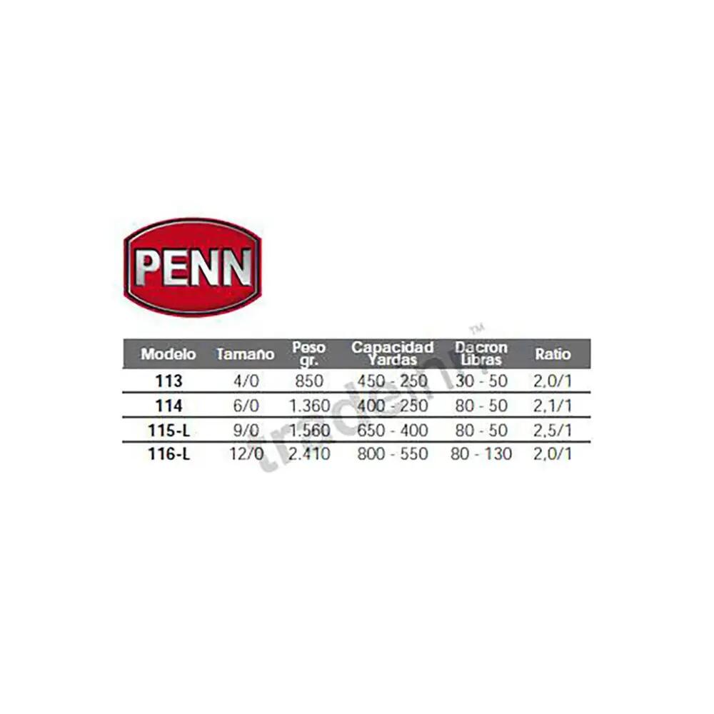 Moulinet mer traine Penn Senator Big Game 9/0 Reel 2/4