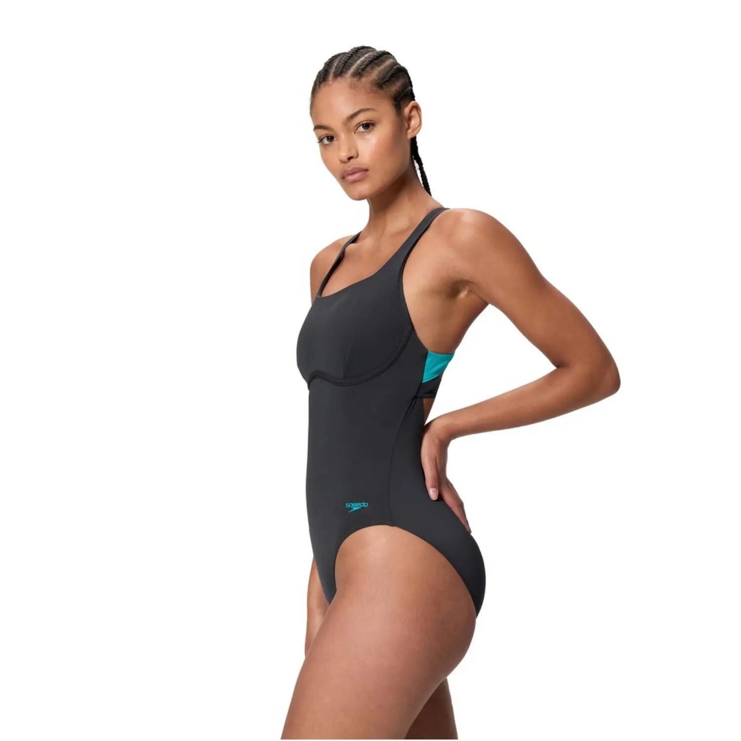 Speedo Solid Flex Band Badeanzug Damen 2/7