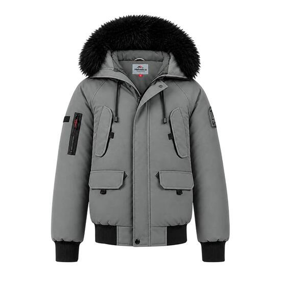 Blouson Homme Helvetica WILSON, capuche fourrure amovible + cagoule lunette