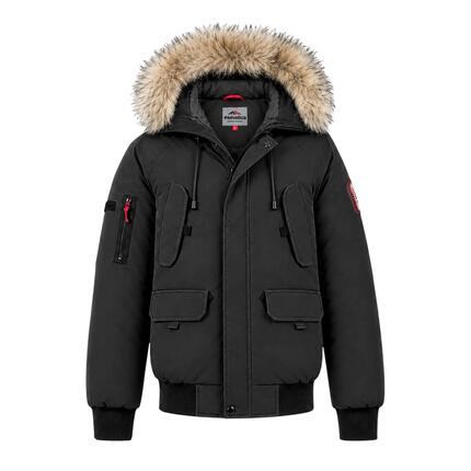 Blouson Homme Helvetica WILSON, capuche fourrure amovible + cagoule lunette
