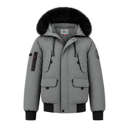 Blouson Homme Helvetica WILSON, capuche fourrure amovible + cagoule lunette