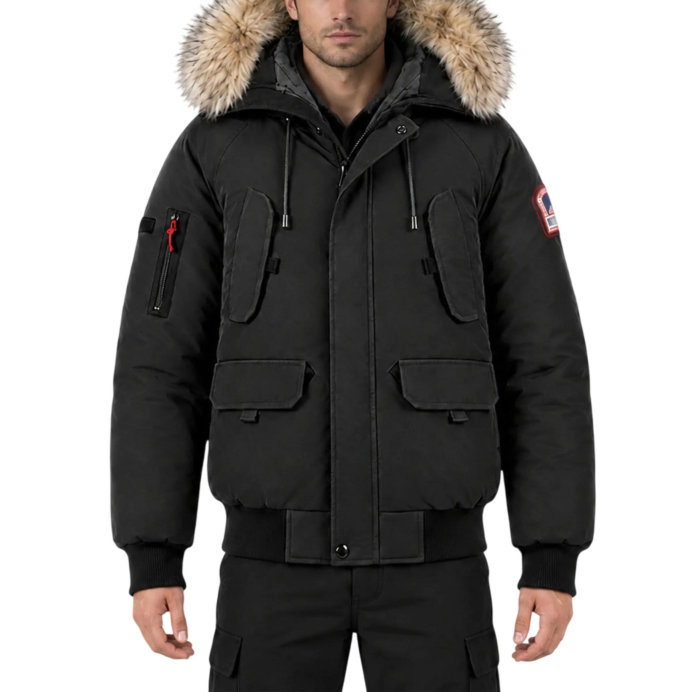Parka Hombre Helvetica WILSON con Capucha de Pelo Desmontable y Gafas Integradas 6/7