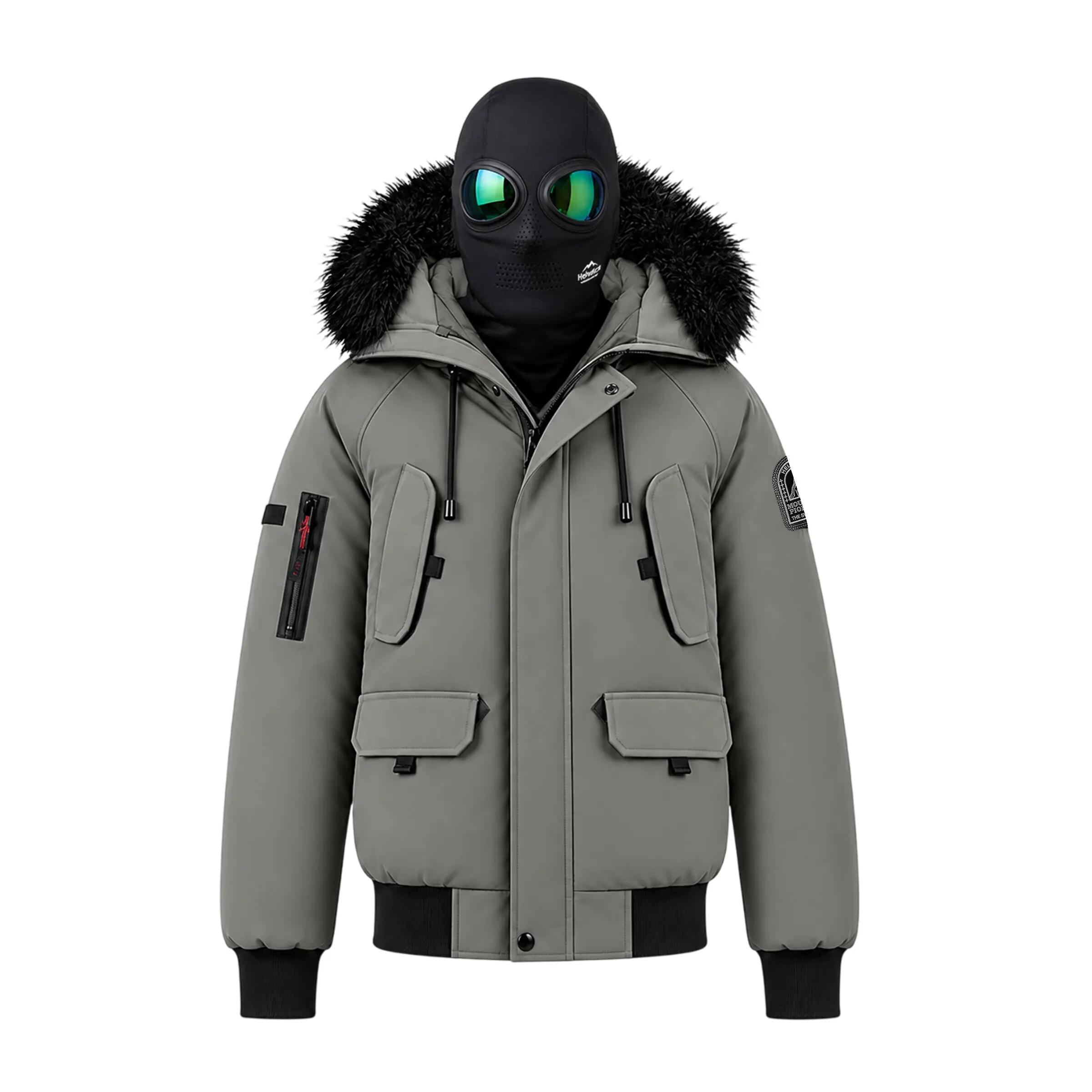 Blouson Homme Helvetica WILSON, capuche fourrure amovible + cagoule lunette 4/6