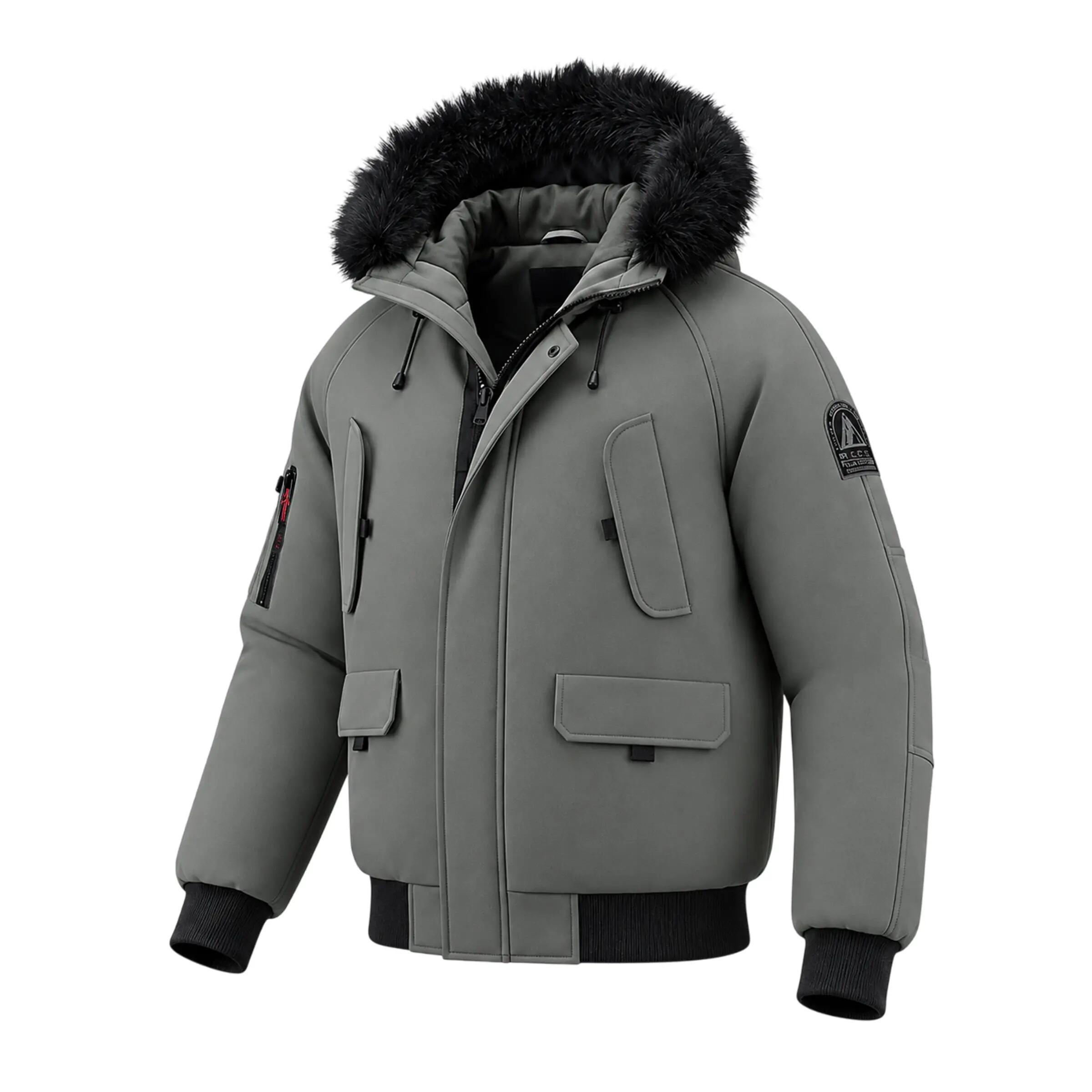 Blouson Homme Helvetica WILSON, capuche fourrure amovible + cagoule lunette 3/6