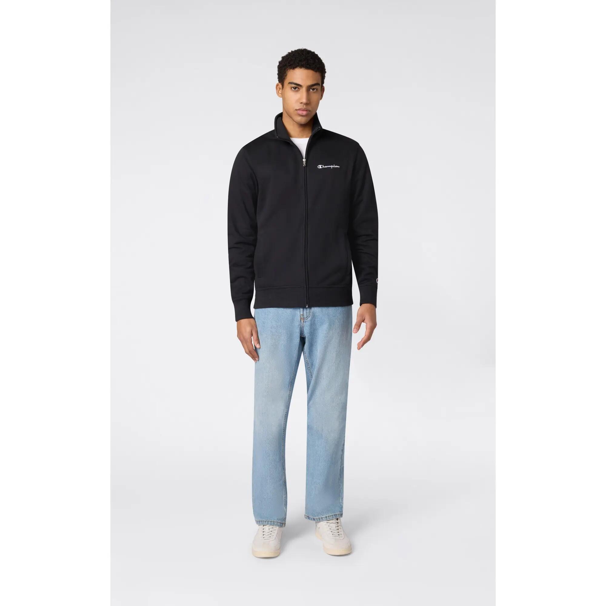CHAMPION Herren-Sweatshirt ohne Kapuze mit Reißverschluss 4/5