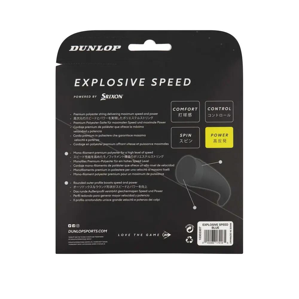 Struny tenisowe Dunlop Explosive Speed 17G D 12 m 2/2