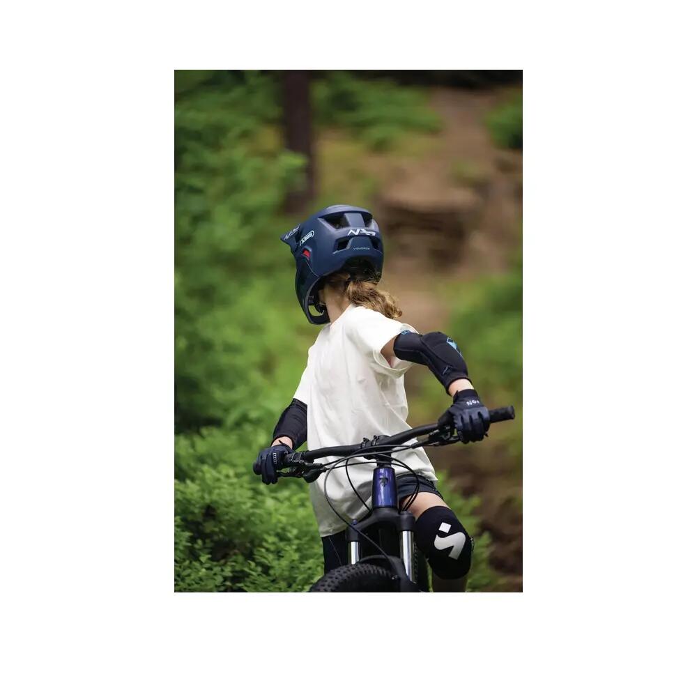Cască copii MTB full-face Abus YouDrop FF - mov prăfuit 7/8