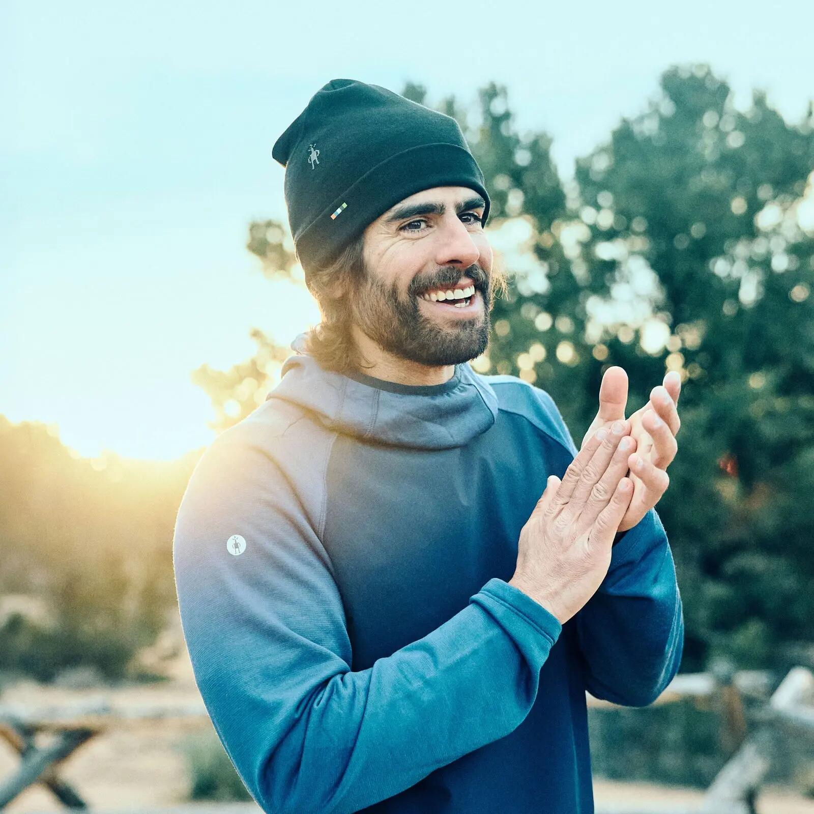 Căciulă Merino Smartwool Thermal Reversible Cuffed Beanie - negru 3/4