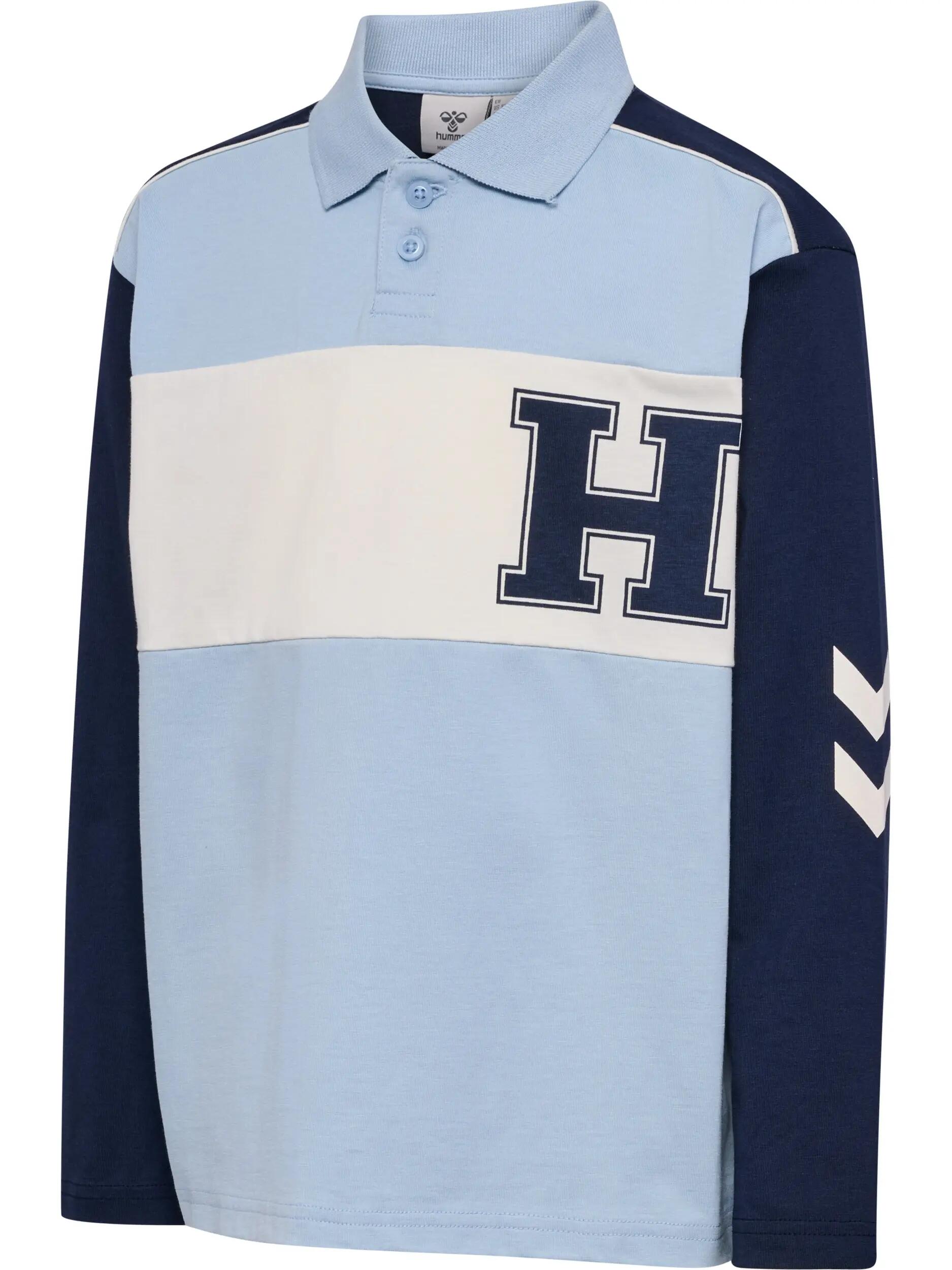 hummel polo em jersey manga comprida para crianças em algodão orgânico – 2/8