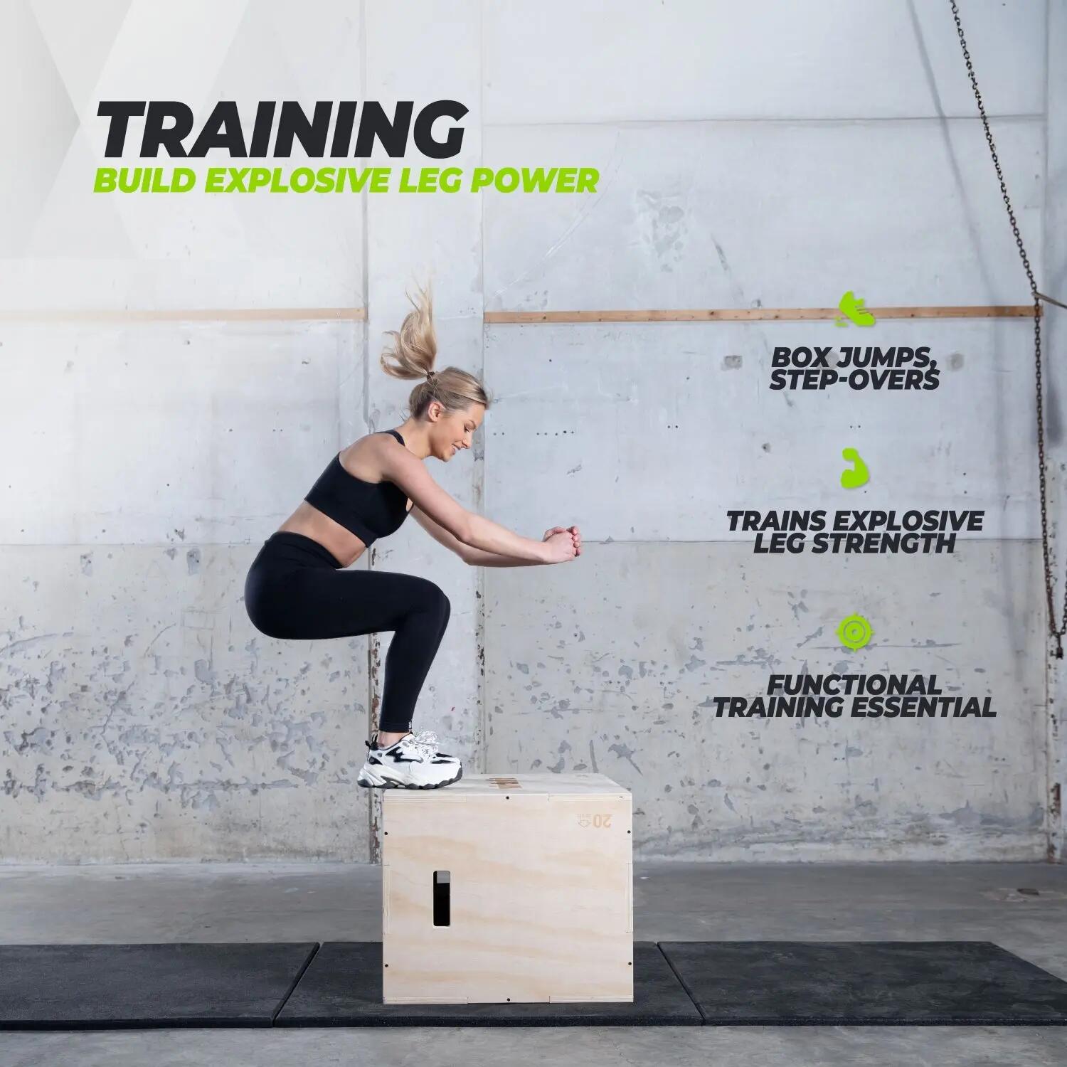 Wooden Plyo Box 3 v 1 - malá 2/7