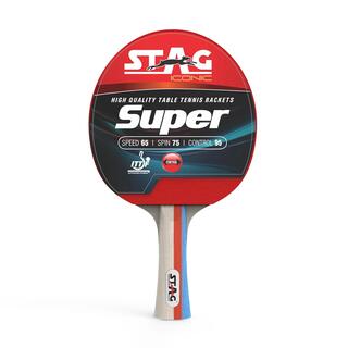 STAG ICONIC Super Series Table Tennis Racket | ITTF Approved Rubber | Intermediate | Pack of 2