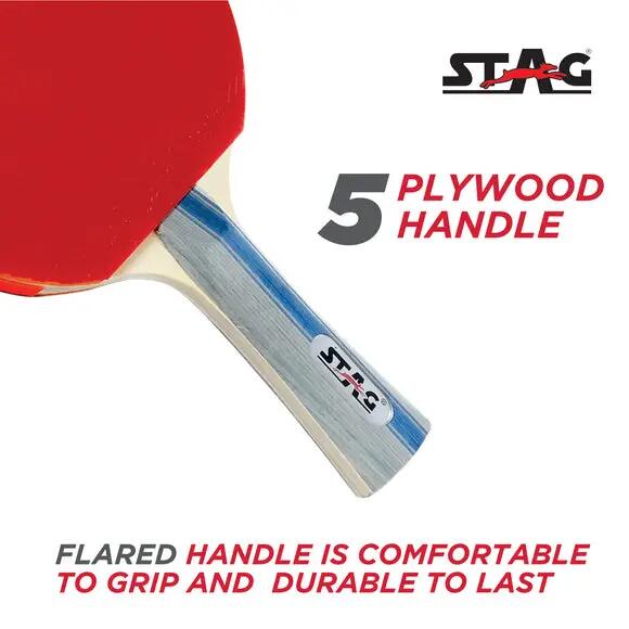 STAG ICONIC Wood 4 Star Table Tennis Set | Rackets & Balls Included | Professional Ping Pong Playset -  5