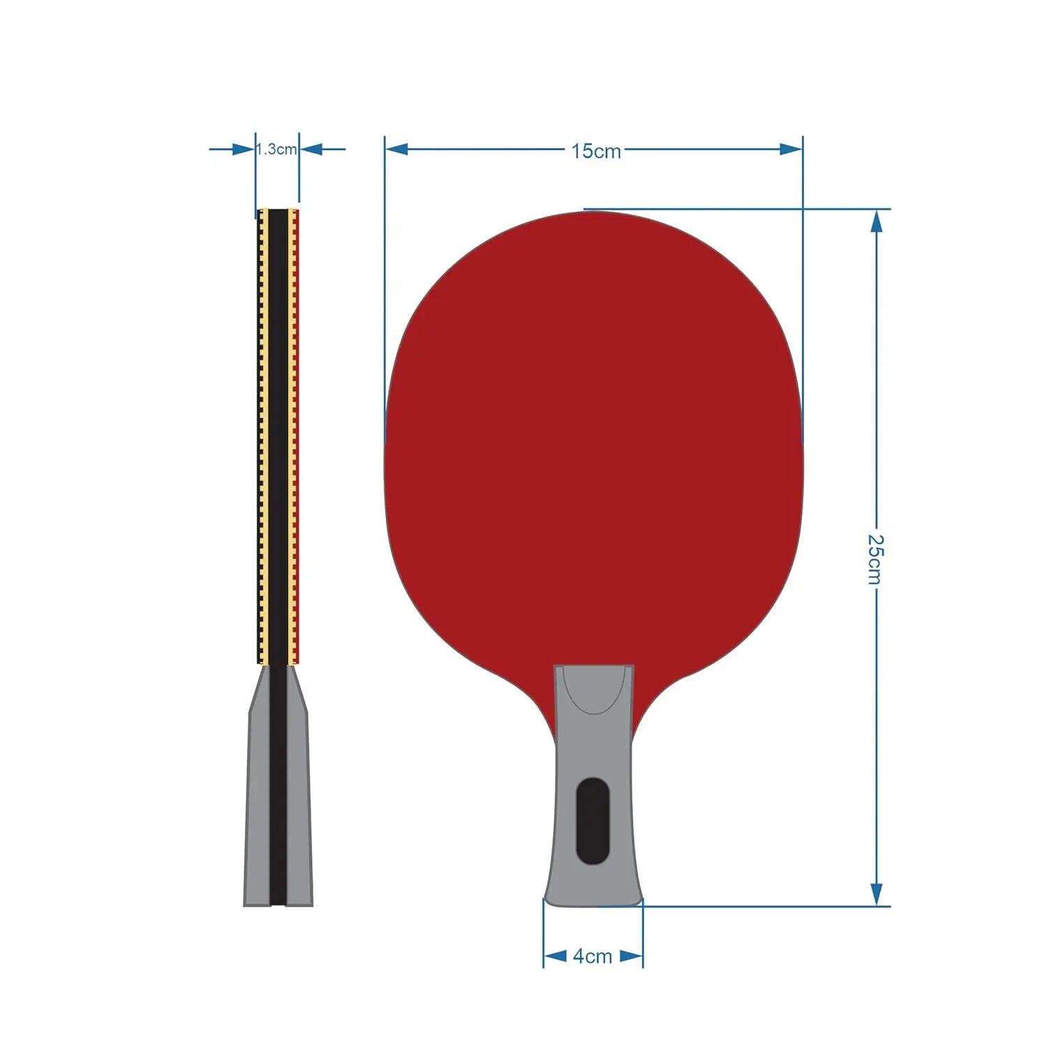 STAG ICONIC All Round Table Tennis Racket | 6-Ply Wooden Blade | 3 mm Sponge | Balanced Speed & Control -  2