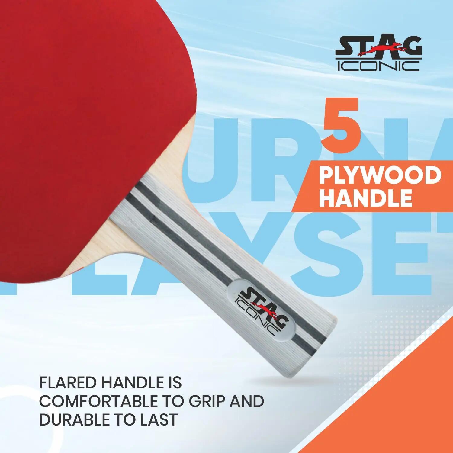 STAG ICONIC Tournament Professional Table Tennis Set | Rackets & Balls Included | All-in-One Ping Pong Playset -  5