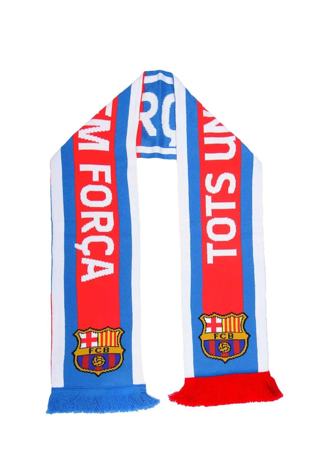 FC Barcelona szalik kibica dwustronny Double Knitted Scarf N30 wielokolorowy 1/5