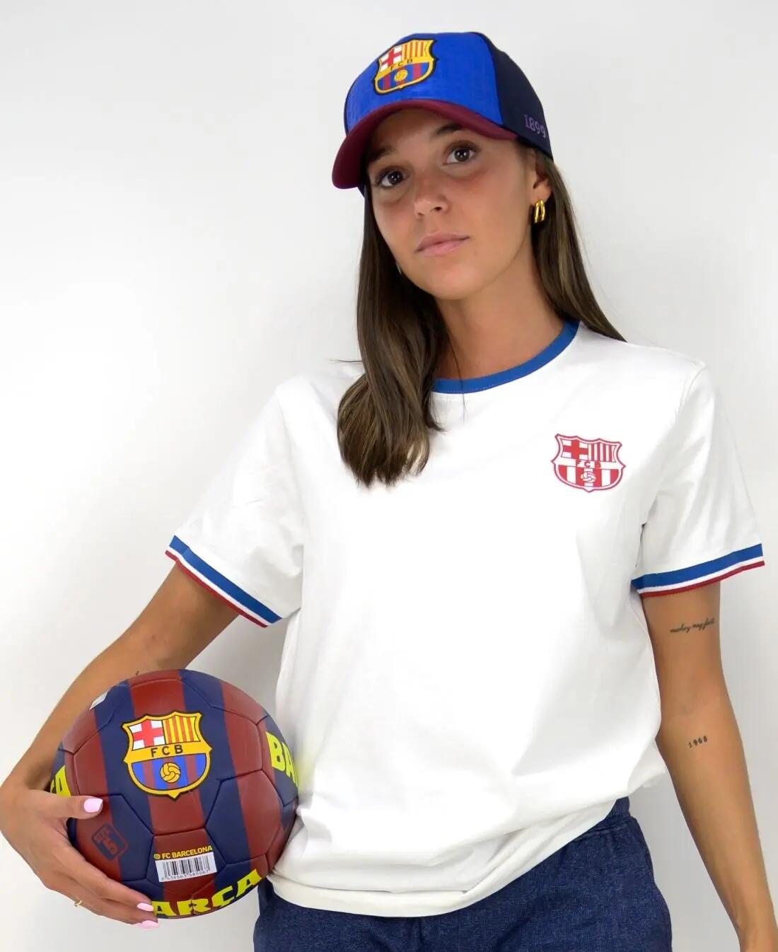 Casquette de baseball Barcelona rouge grenat et bleue 2/6