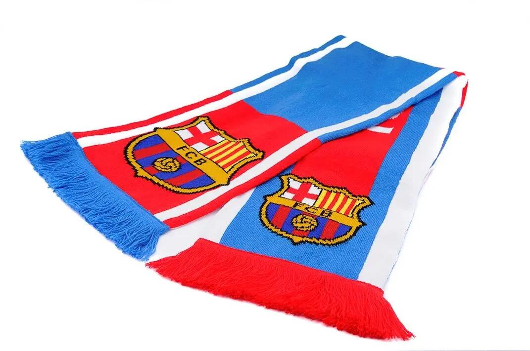 FC Barcelona szalik kibica dwustronny Double Knitted Scarf N30 wielokolorowy 2/5
