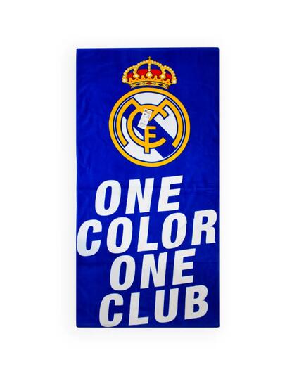 Serviette de plage Real Madrid C.F. One Color Bleu
