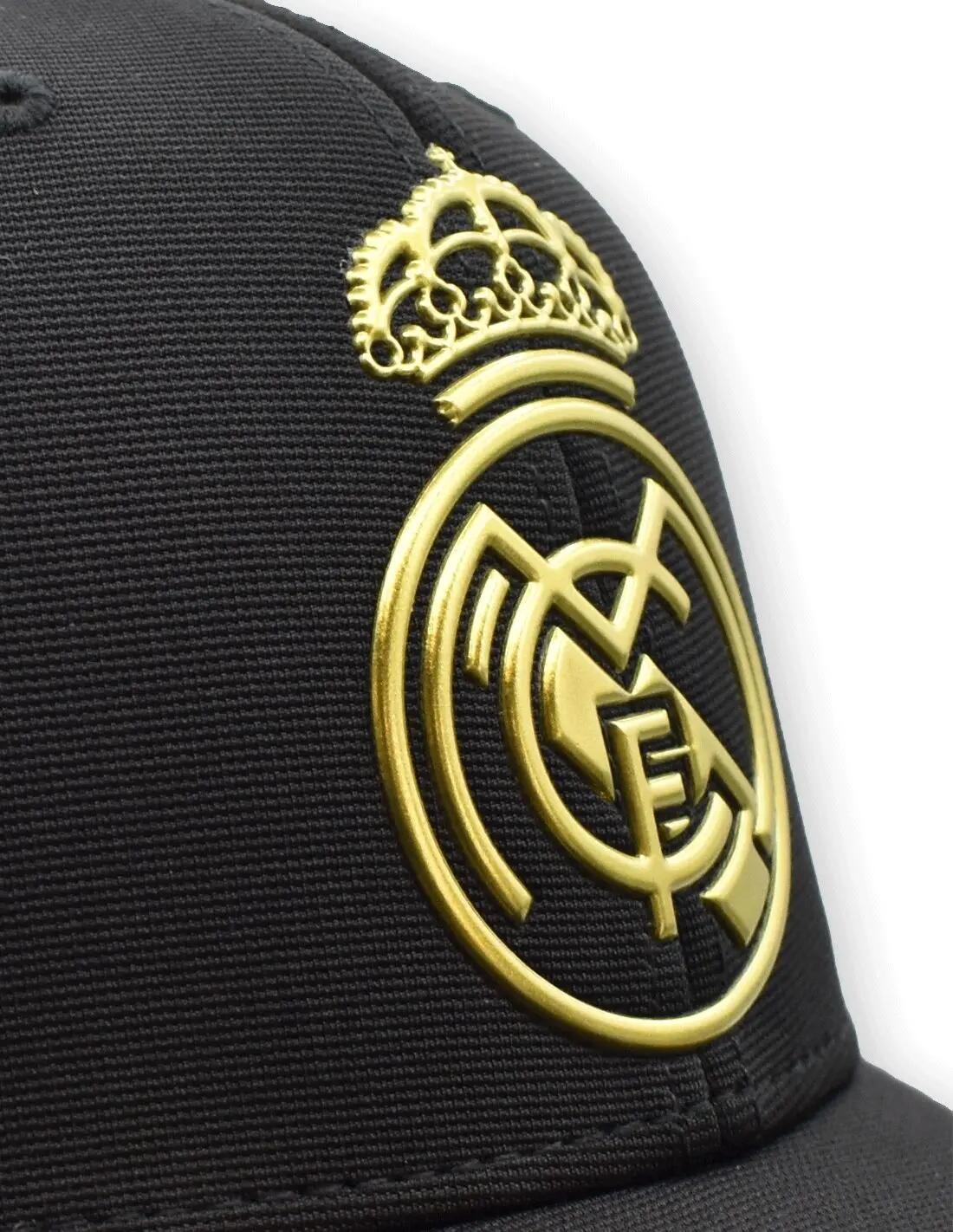 Șapcă de baseball neagră și aurie Real Madrid 3/5