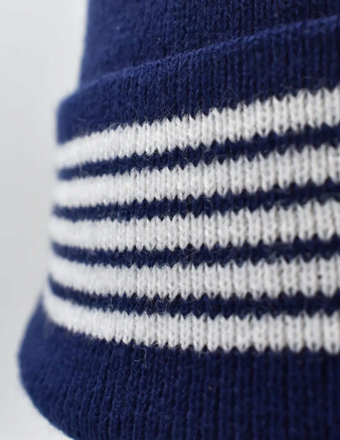 Cappellino invernale bianco a righe del Real Madrid per bambini piccoli 3/3